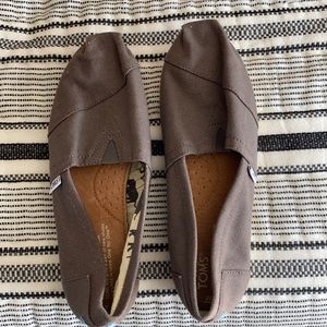 TOMs Grey Canvas Shoes
